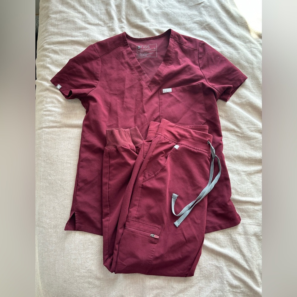 Maroon Zamora jogger SET